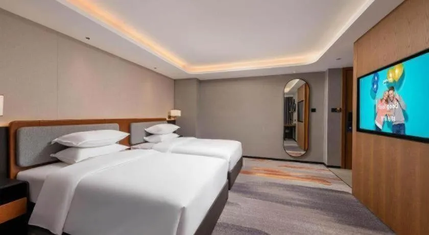 Bed in Park Inn Guangzhou Railway Station Yuexiu International Convention Center