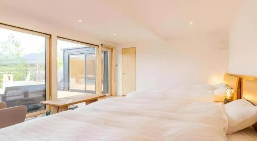 Bed in AWAUMI Fujikawaguchiko Resort