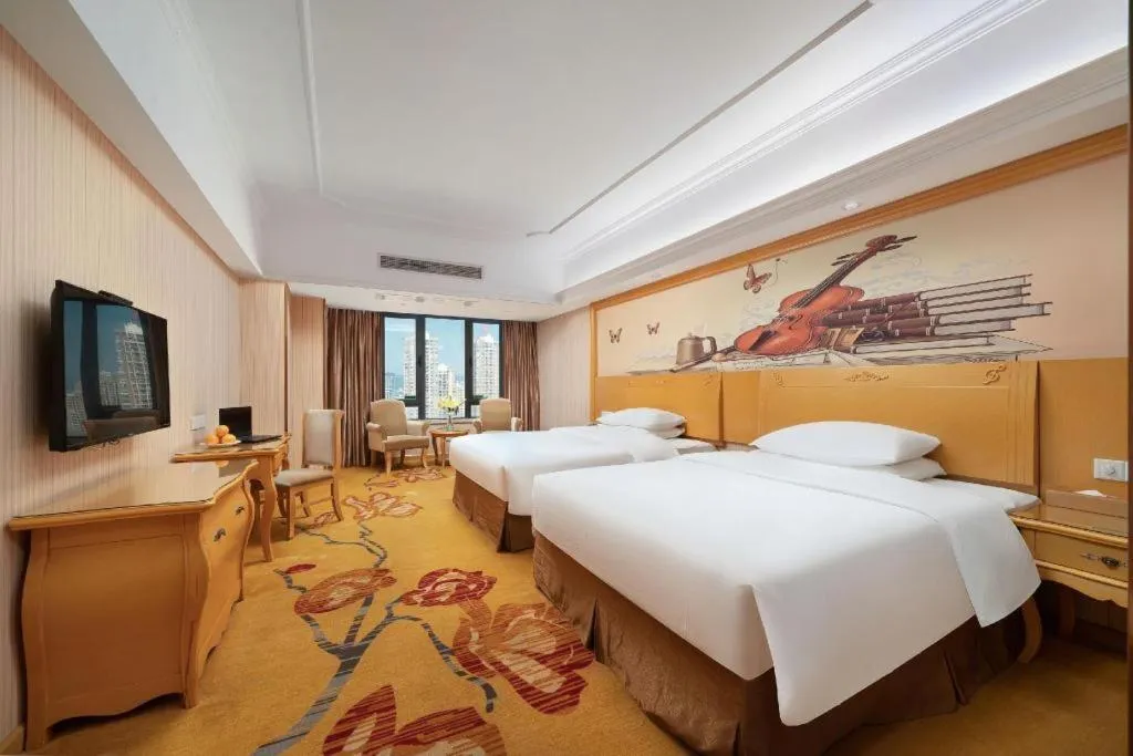 Bed in Borrman Hotel Nanning Anji Wanda Plaza Sulu Metro Station