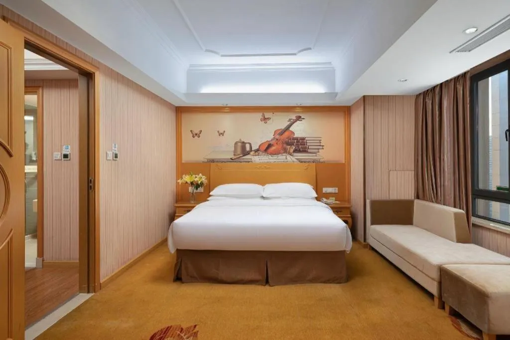 Bed in Borrman Hotel Nanning Anji Wanda Plaza Sulu Metro Station