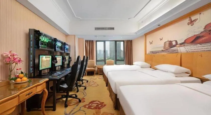 Bed in Borrman Hotel Nanning Anji Wanda Plaza Sulu Metro Station