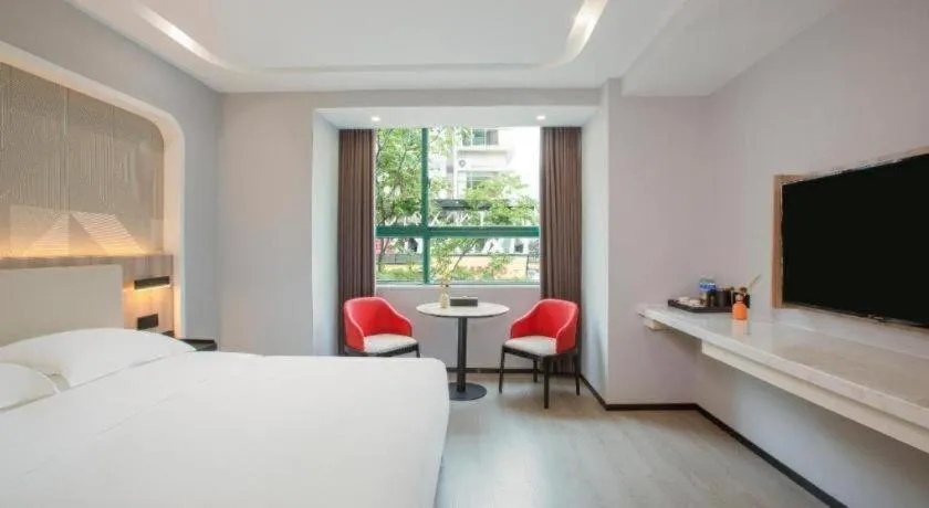 Bed in Borrman Hotel Jinhua Yiwu International Trade Mall