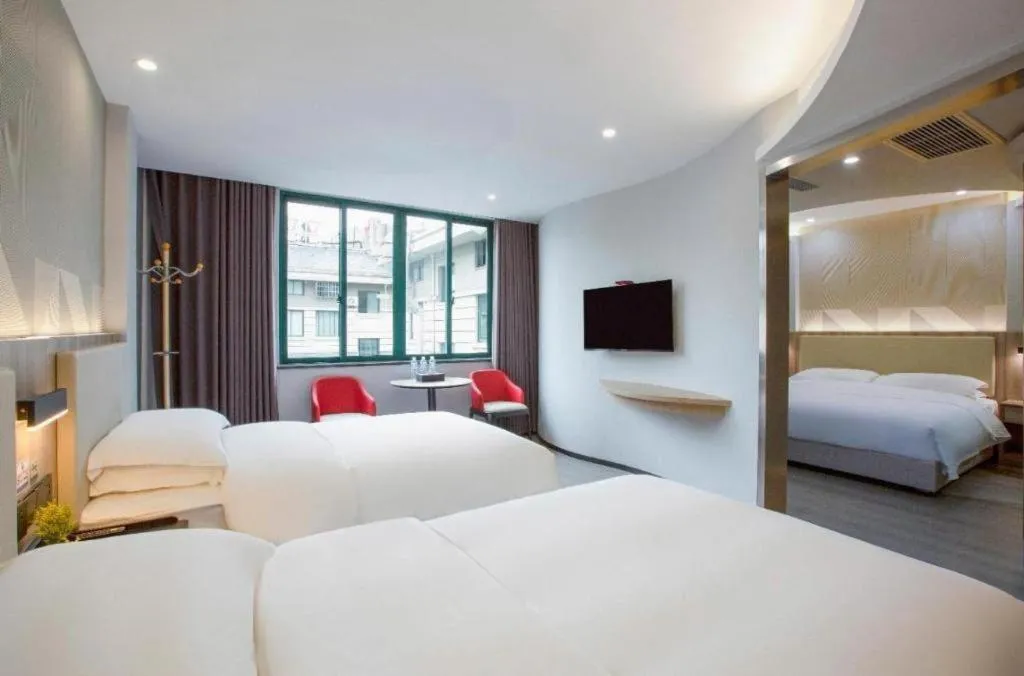 Bed in Borrman Hotel Jinhua Yiwu International Trade Mall