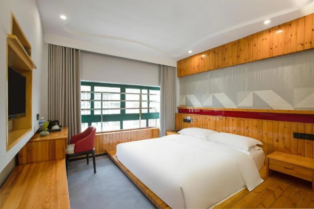 Bed in Borrman Hotel Jinhua Yiwu International Trade Mall