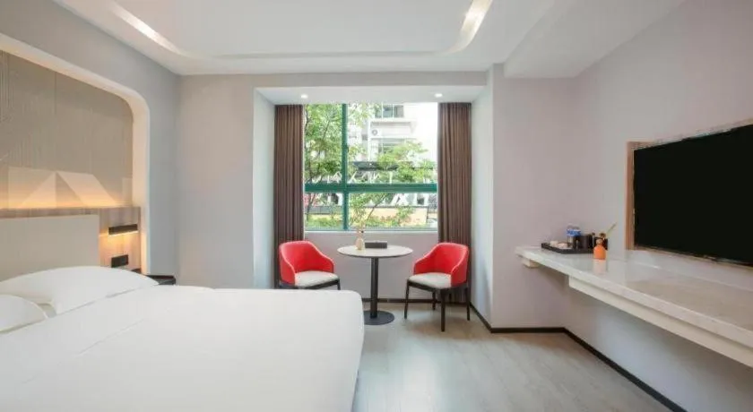 Bed in Borrman Hotel Jinhua Yiwu International Trade Mall