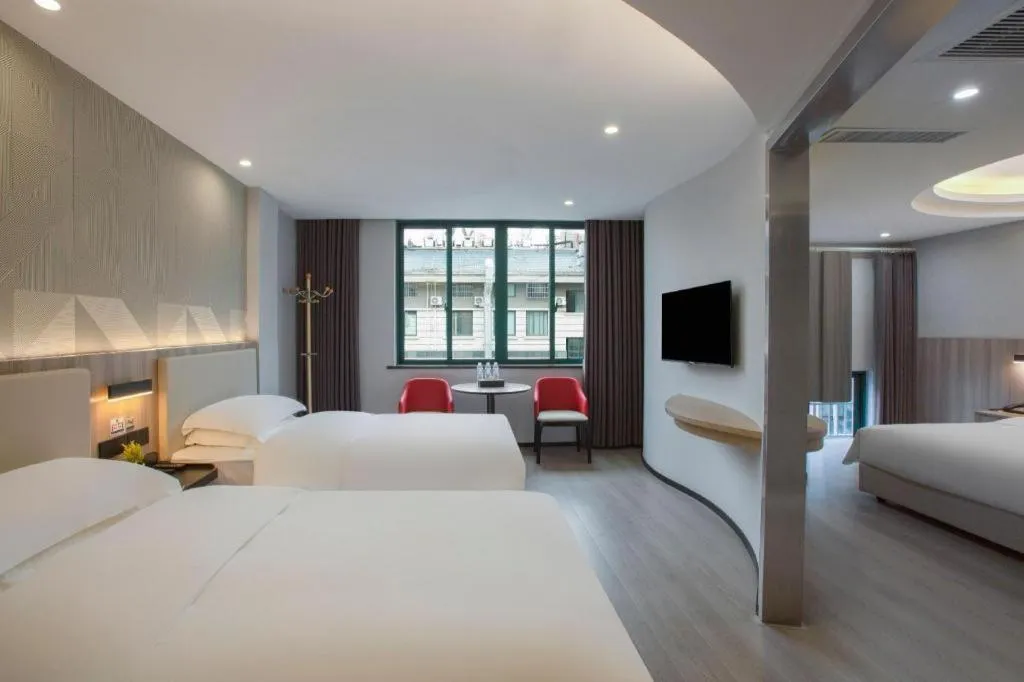 Bed in Borrman Hotel Jinhua Yiwu International Trade Mall