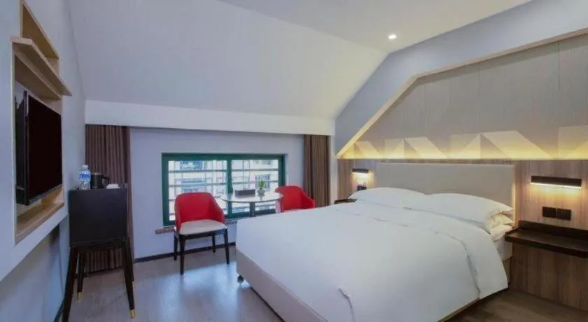 Bed in Borrman Hotel Jinhua Yiwu International Trade Mall