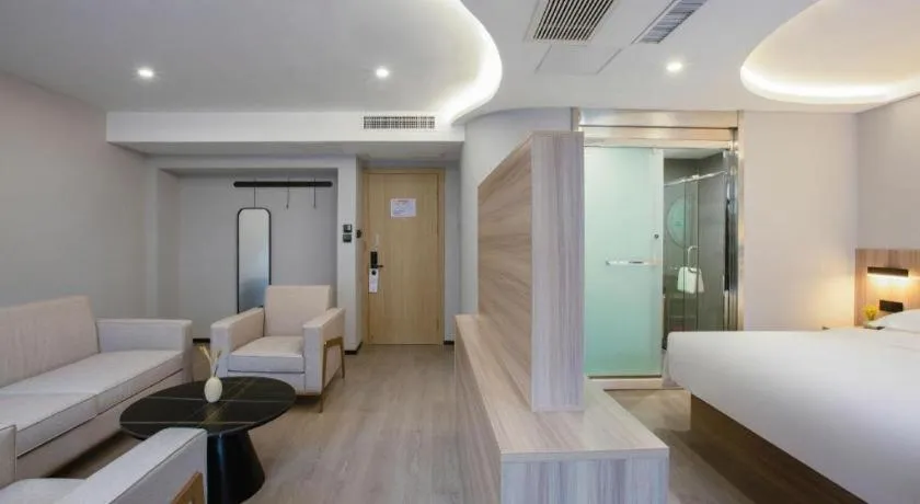 Bed in Borrman Hotel Jinhua Yiwu International Trade Mall