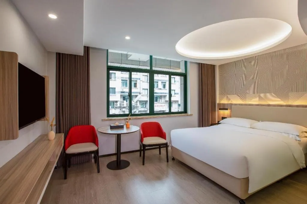 Bed in Borrman Hotel Jinhua Yiwu International Trade Mall