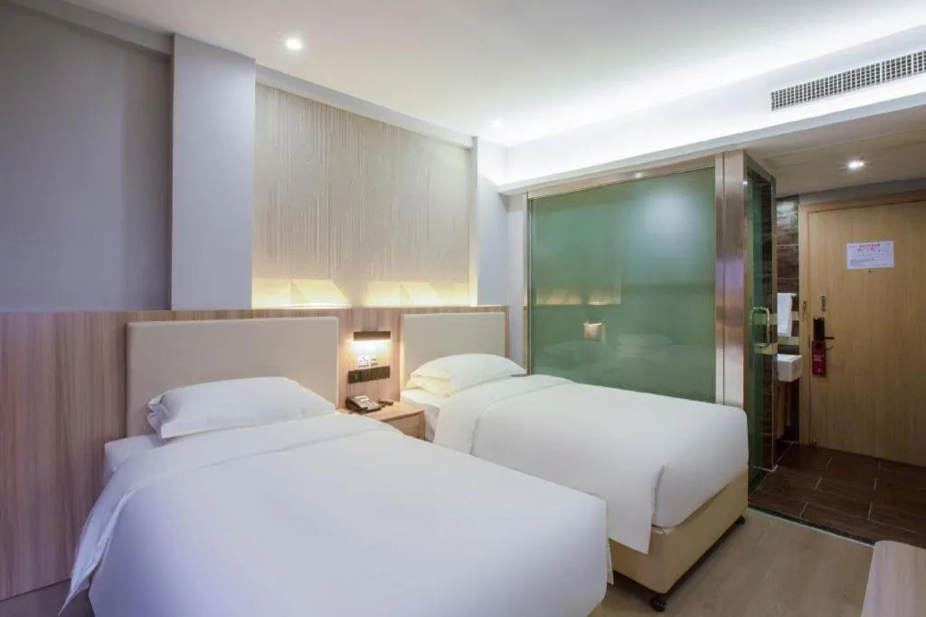 Bed in Borrman Hotel Jinhua Yiwu International Trade Mall