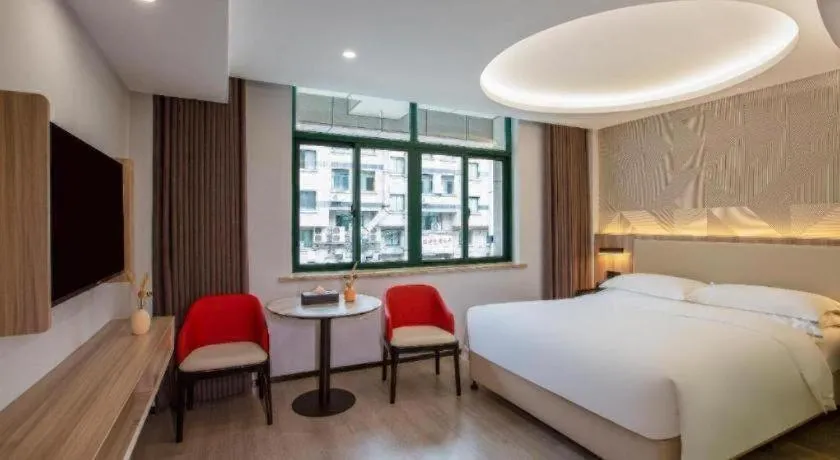 Bed in Borrman Hotel Jinhua Yiwu International Trade Mall