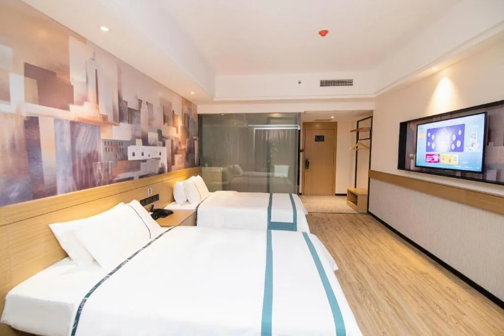 Bed in City Comfort Inn Changsha Sifangping University of National Defense Science and Technology