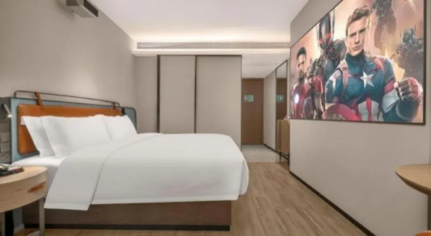 Bed in Echarm Hotel Changsha Huanghua Airport