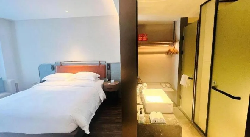 Bed in Echarm Hotel Changsha Huanghua Airport