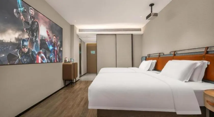 Bed in Echarm Hotel Changsha Huanghua Airport