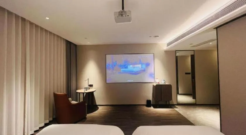 Bed in Echarm Hotel Changsha Huanghua Airport