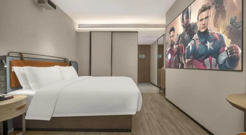 Bed in Echarm Hotel Changsha Huanghua Airport