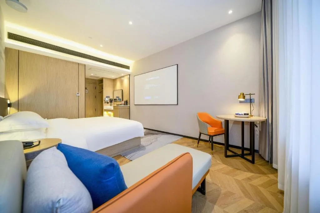 Bed in Borrman Hotel Zhangzhou Baolong Plaza