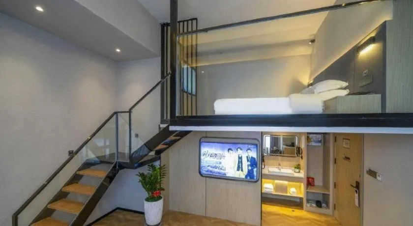 Bed in Borrman Hotel Zhangzhou Baolong Plaza