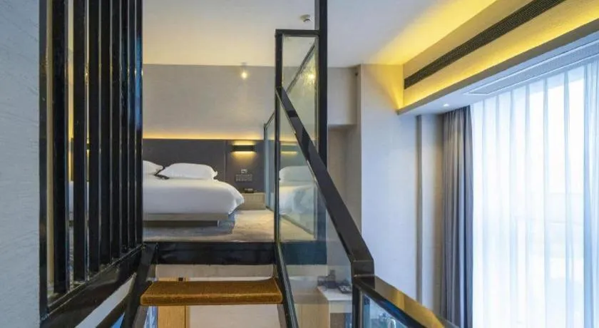 Bed in Borrman Hotel Zhangzhou Baolong Plaza