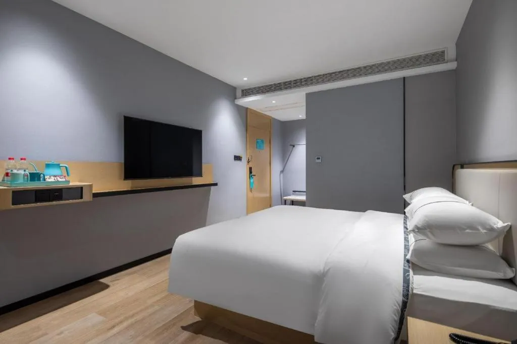 Bed in City Comfort Inn Jingjiang Zhongzhou Road Yushuiwan