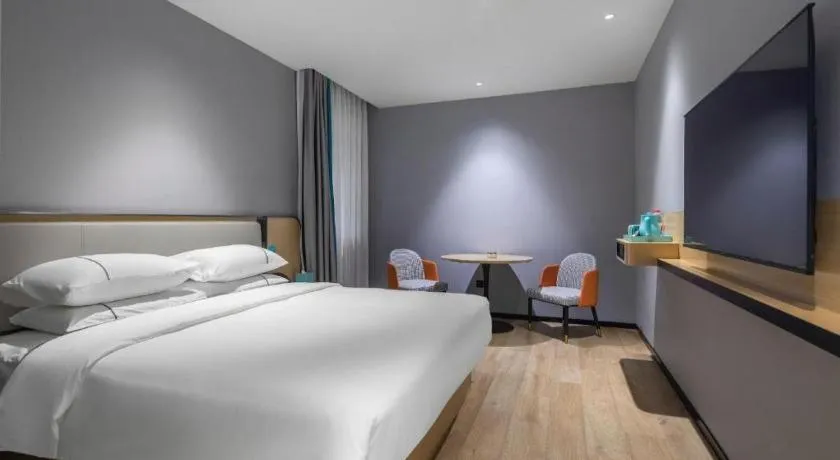 Bed in City Comfort Inn Jingjiang Zhongzhou Road Yushuiwan