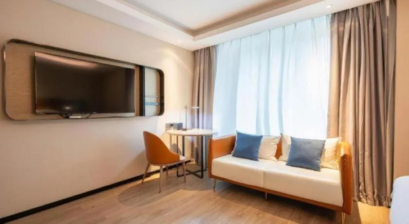 Bed in Echarm Hotel Guangzhou South Railway Station