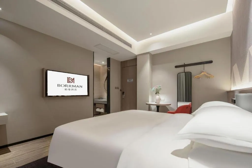 Bed in Borrman Hotel Fangchenggang Shangsi Zhonghua Road