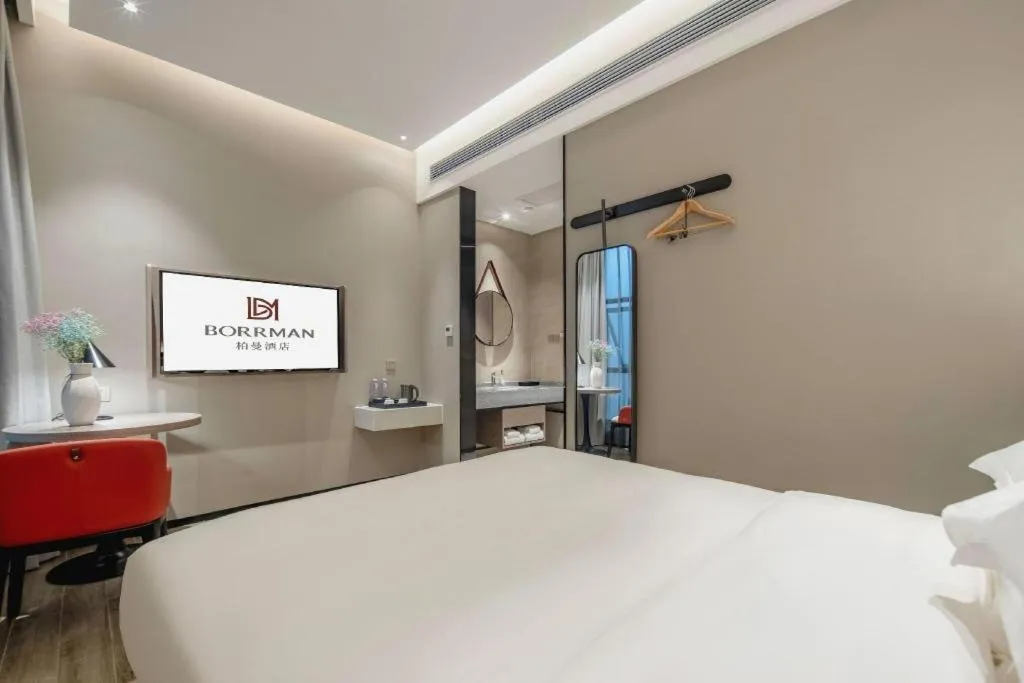 Bed in Borrman Hotel Fangchenggang Shangsi Zhonghua Road