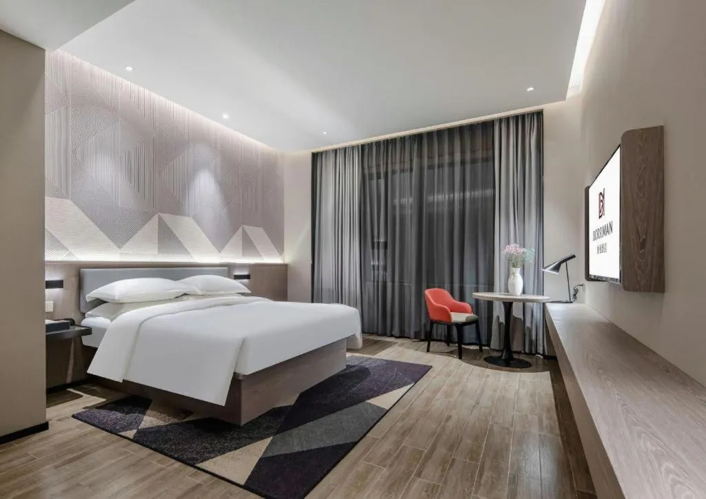 Bed in Borrman Hotel Fangchenggang Shangsi Zhonghua Road