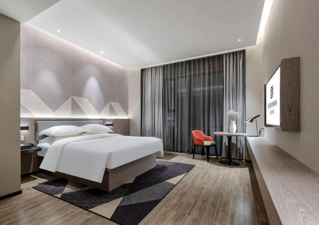 Bed in Borrman Hotel Fangchenggang Shangsi Zhonghua Road