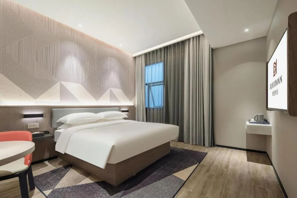 Bed in Borrman Hotel Fangchenggang Shangsi Zhonghua Road