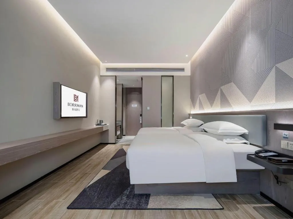 Bed in Borrman Hotel Fangchenggang Shangsi Zhonghua Road