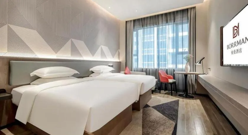 Bed in Borrman Hotel Fangchenggang Shangsi Zhonghua Road