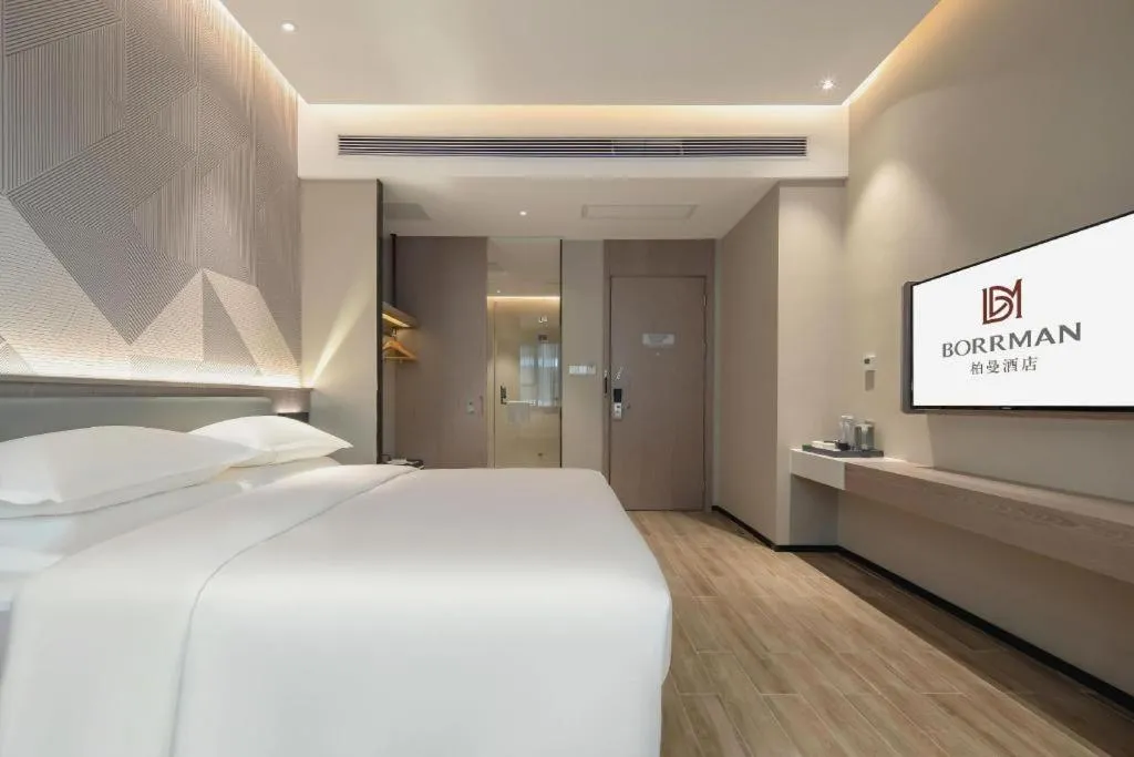 Bed in Borrman Hotel Fangchenggang Shangsi Zhonghua Road