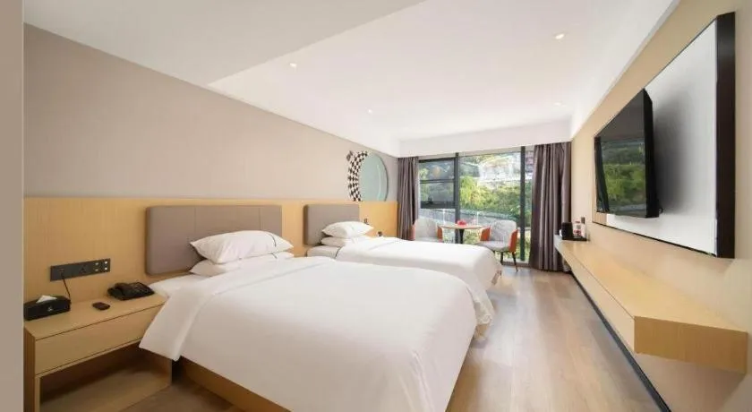 Bed in City Comfort Inn Badong Passenger Transport Center