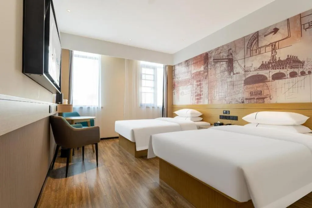 Bed in City Comfort Inn Wuhan Dongxihu Tianyuan Avenue