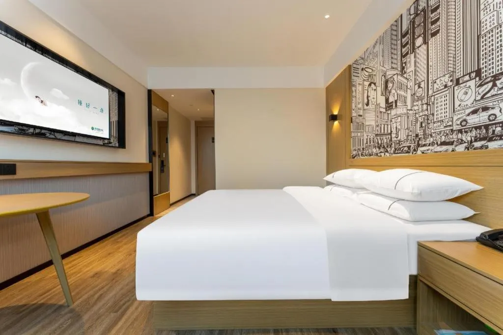 Bed in City Comfort Inn Wuhan Dongxihu Tianyuan Avenue