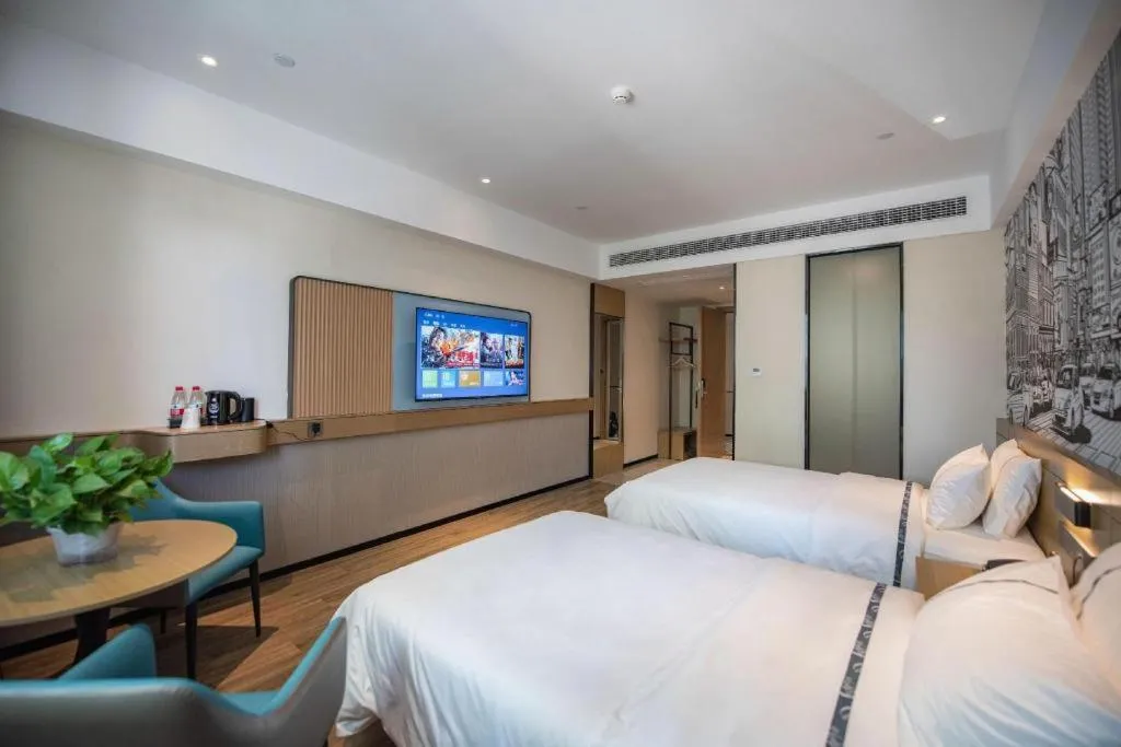 Bed in City Comfort Inn Ezhou Wuyue Plaza