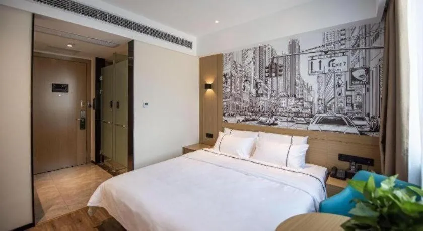 Bed in City Comfort Inn Ezhou Wuyue Plaza