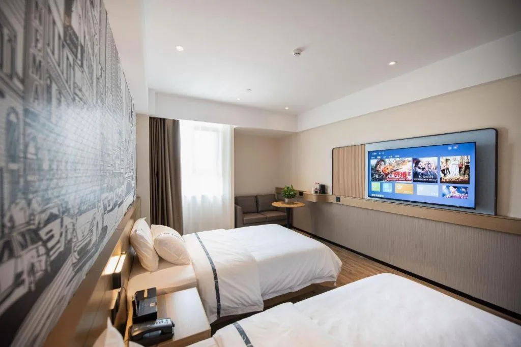 Bed in City Comfort Inn Ezhou Wuyue Plaza