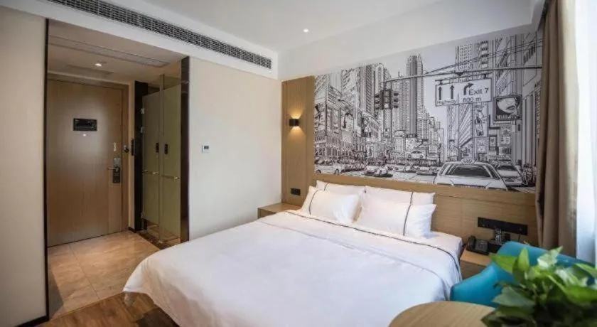 Bed in City Comfort Inn Ezhou Wuyue Plaza