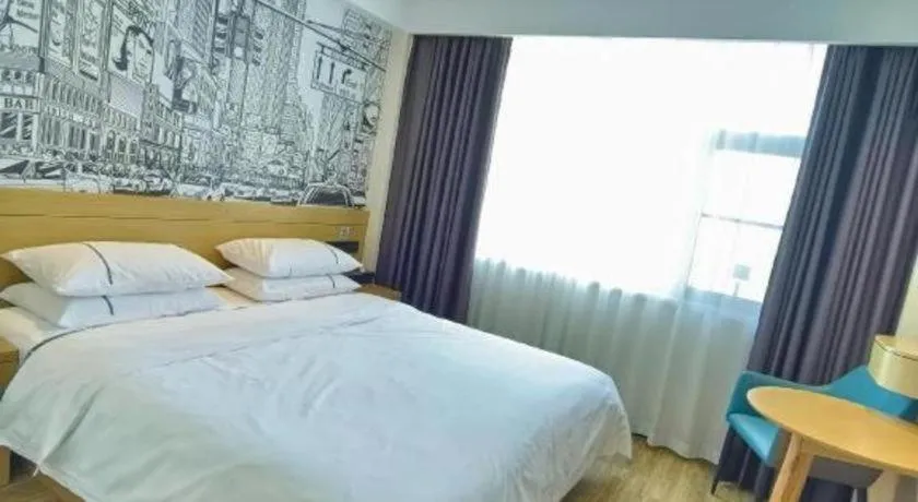 Bed in City Comfort Inn Yichang Zigui Three Gorges Dam Binhu