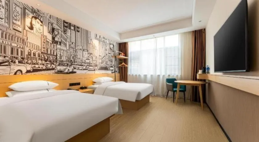 Bed in City Comfort Inn Yichang Zigui Three Gorges Dam Binhu