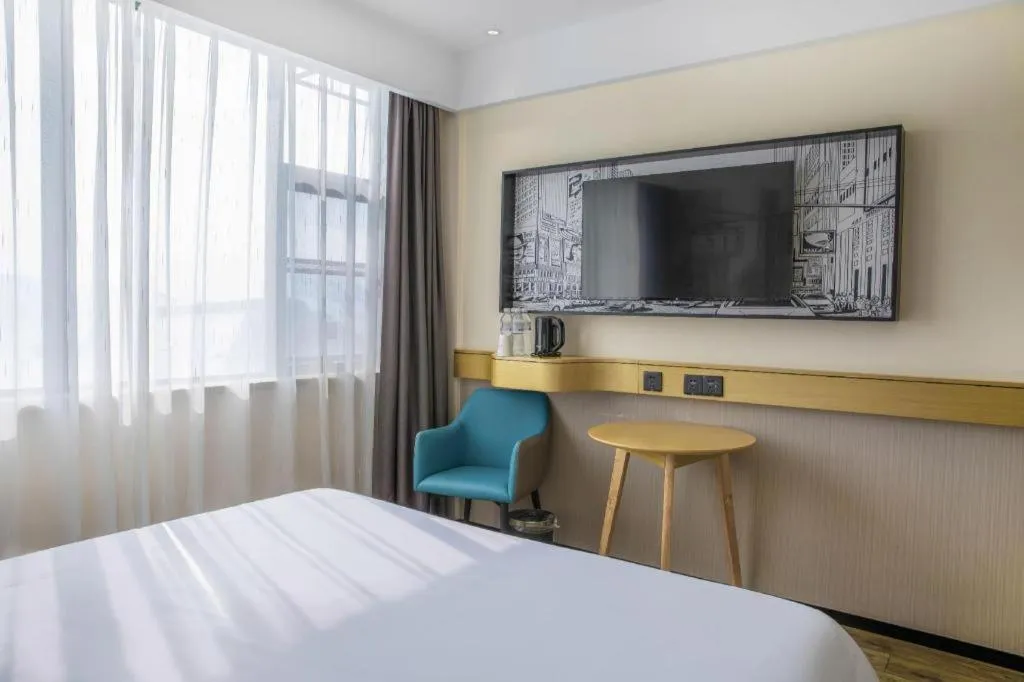 Bed in City Comfort Inn Yichang Zigui Three Gorges Dam Binhu