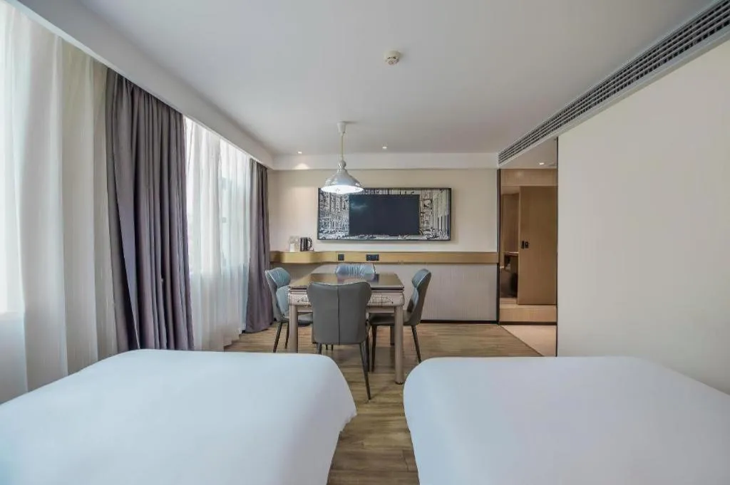 Bed in City Comfort Inn Yichang Zigui Three Gorges Dam Binhu