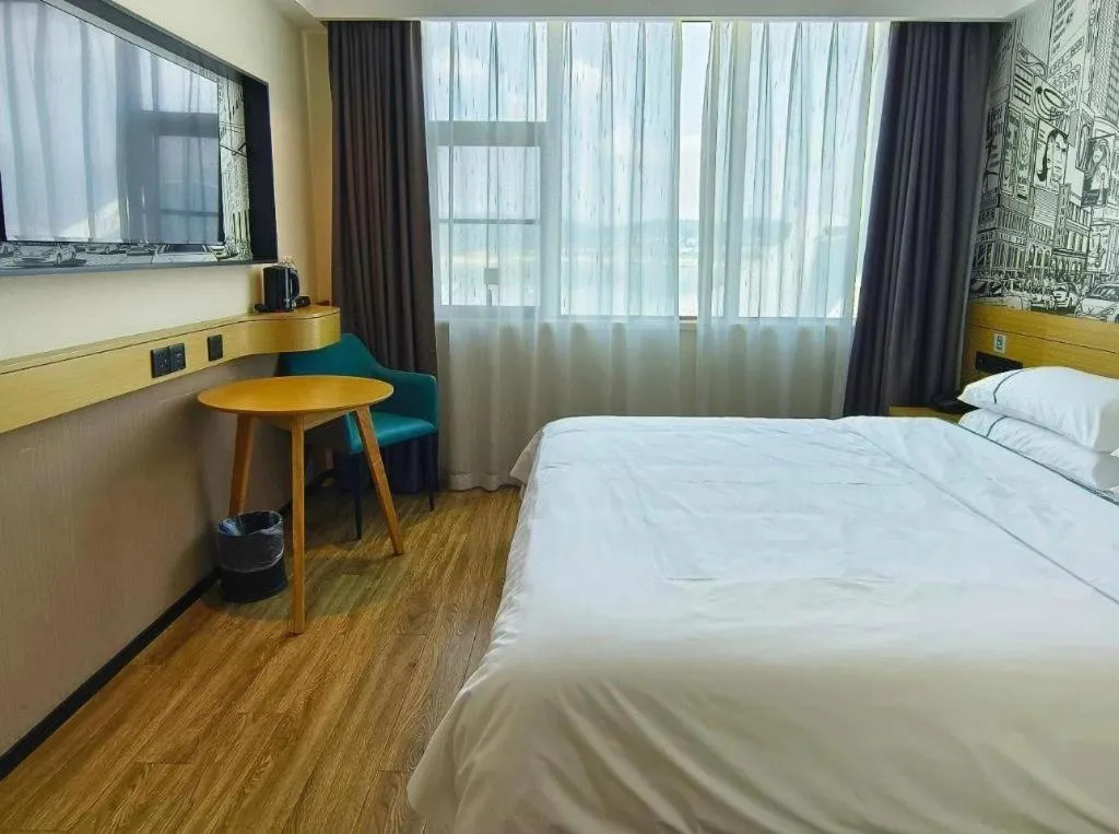 Bed in City Comfort Inn Yichang Zigui Three Gorges Dam Binhu