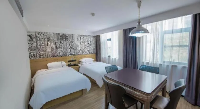 Bed in City Comfort Inn Yichang Zigui Three Gorges Dam Binhu