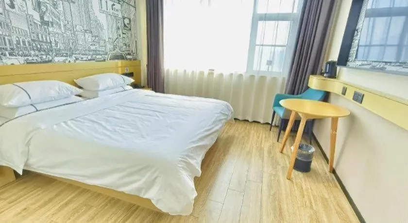 Bed in City Comfort Inn Yichang Zigui Three Gorges Dam Binhu