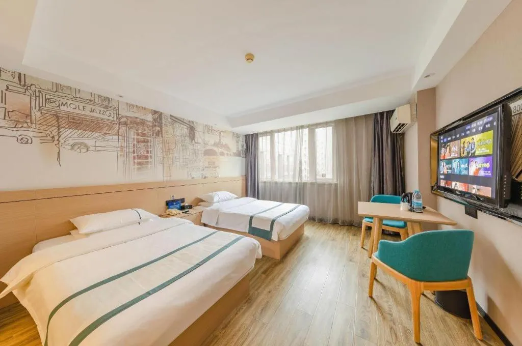 Bed in City Comfort Inn Beijing Capital Airport Shunyi Metro Station